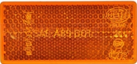 PV Odrazka oranžová obdĺžniková 70x35mm samolepiaca HELLA